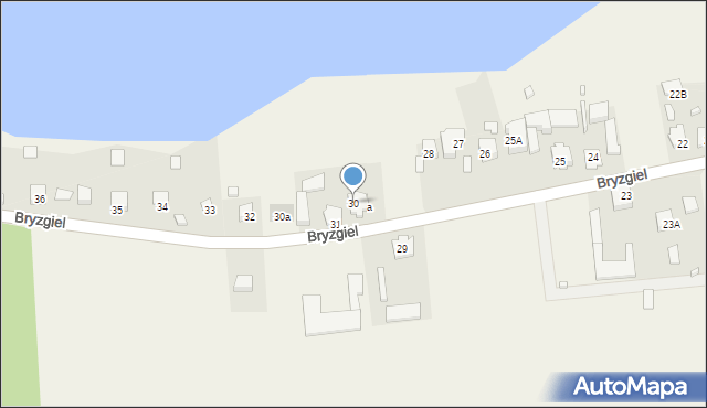 Bryzgiel, Bryzgiel, 30, mapa Bryzgiel