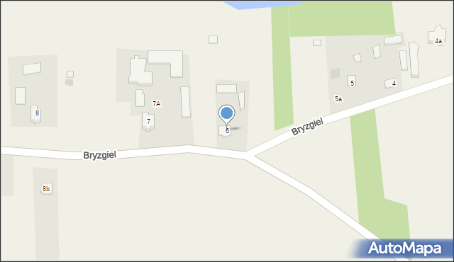 Bryzgiel, Bryzgiel, 6, mapa Bryzgiel