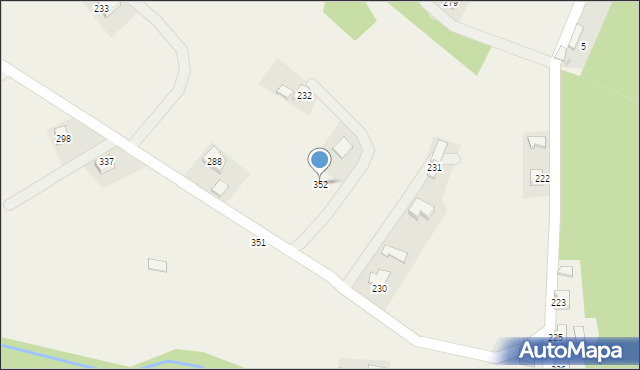 Brzana, Brzana, 352, mapa Brzana