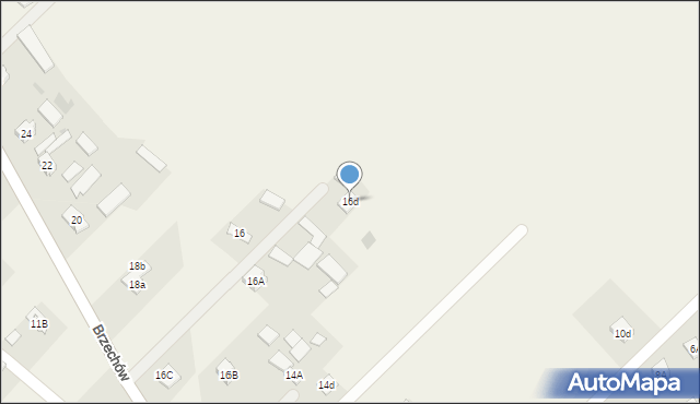 Brzechów, Brzechów, 16d, mapa Brzechów