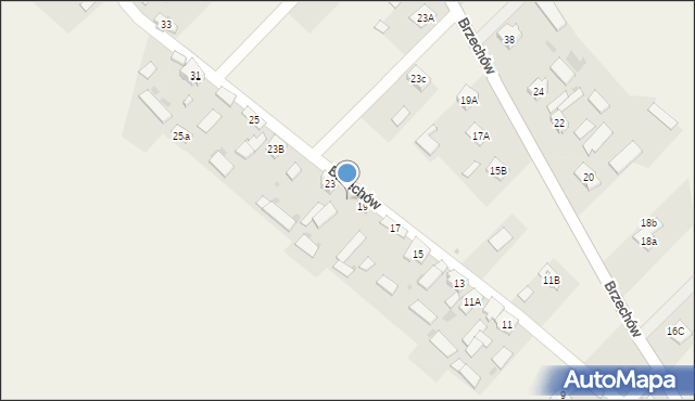 Brzechów, Brzechów, 21, mapa Brzechów