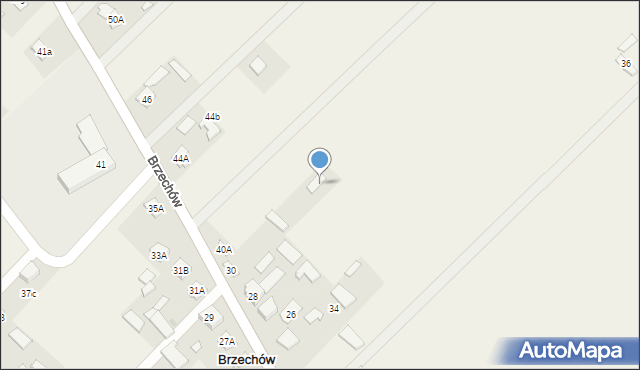 Brzechów, Brzechów, 30b, mapa Brzechów