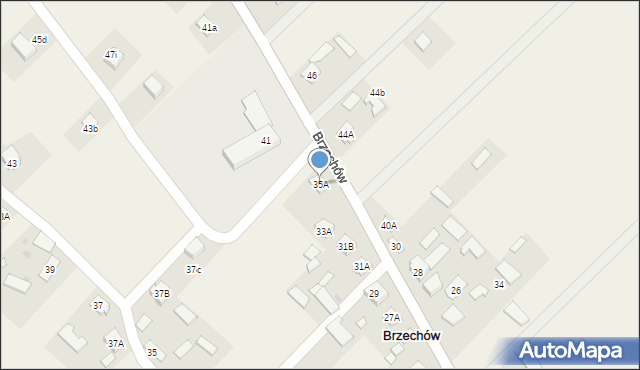 Brzechów, Brzechów, 35A, mapa Brzechów