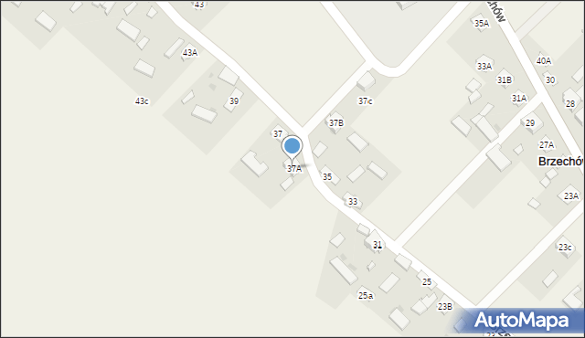 Brzechów, Brzechów, 37A, mapa Brzechów
