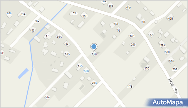 Brzechów, Brzechów, 51C, mapa Brzechów