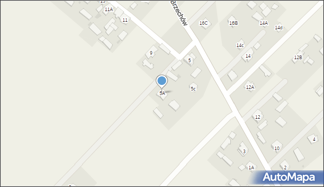 Brzechów, Brzechów, 5A, mapa Brzechów