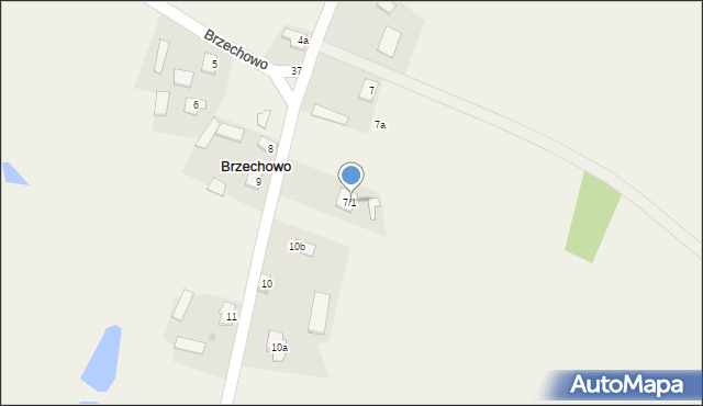 Brzechowo, Brzechowo, 7/1, mapa Brzechowo