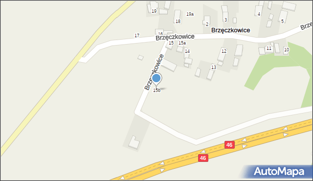 Brzęczkowice, Brzęczkowice, 15b, mapa Brzęczkowice