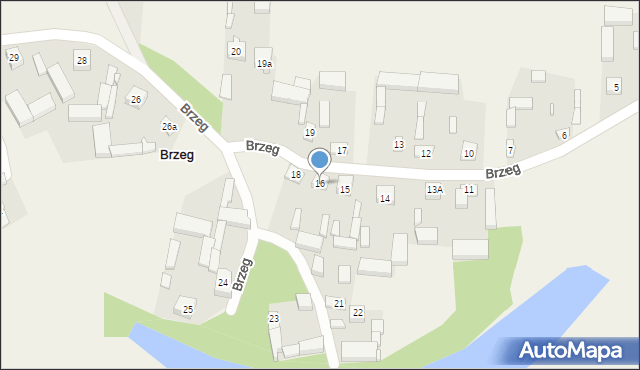 Brzeg, Brzeg, 16, mapa Brzeg