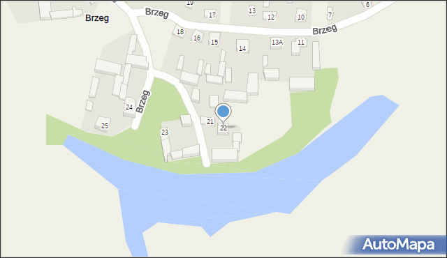 Brzeg, Brzeg, 22, mapa Brzeg