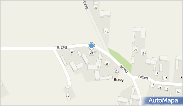 Brzeg, Brzeg, 28, mapa Brzeg
