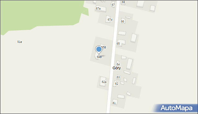 Brzeg, Brzeg, 64B, mapa Brzeg