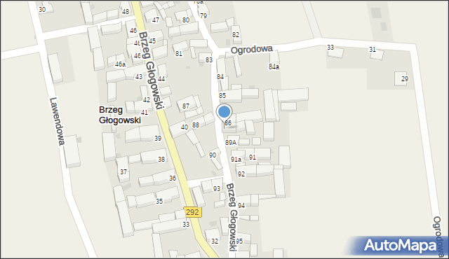 Brzeg Głogowski, Brzeg Głogowski, 89, mapa Brzeg Głogowski