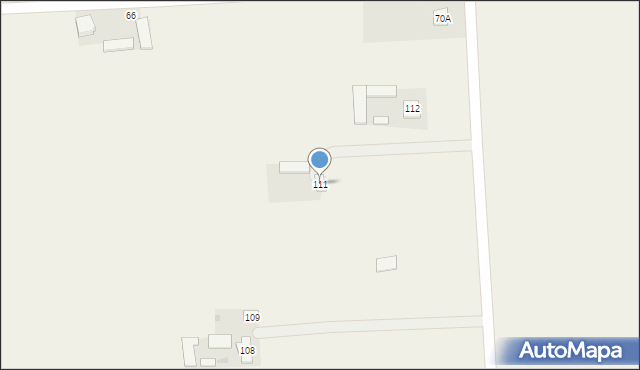 Brzegi, Brzegi, 111, mapa Brzegi