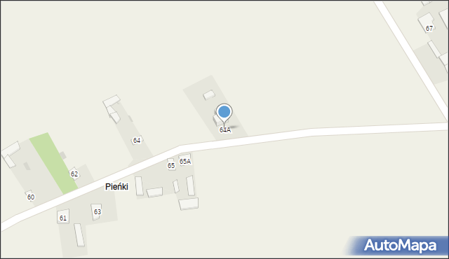 Brzegi, Brzegi, 64A, mapa Brzegi