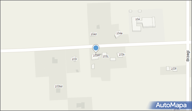 Brzegi, Brzegi, 103m, mapa Brzegi