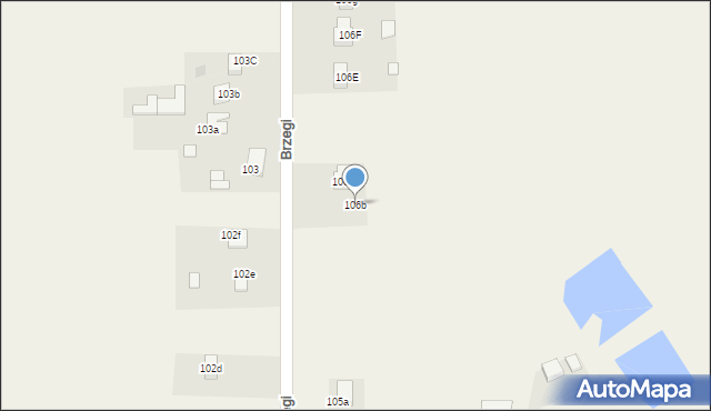Brzegi, Brzegi, 106b, mapa Brzegi