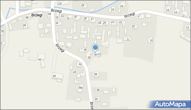 Brzegi, Brzegi, 37, mapa Brzegi