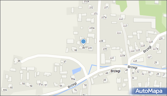 Brzegi, Brzegi, 99, mapa Brzegi