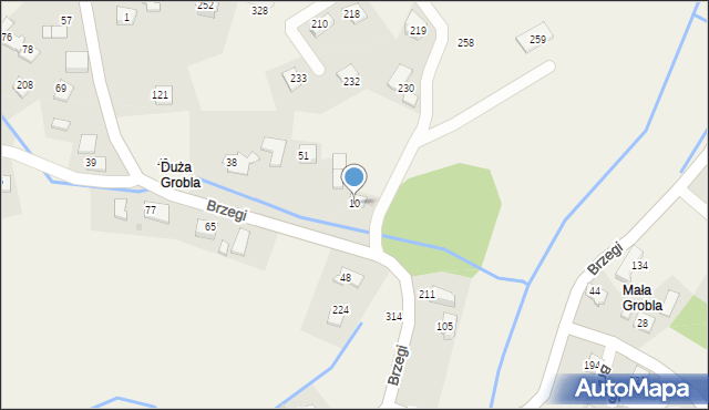 Brzegi, Brzegi, 10, mapa Brzegi