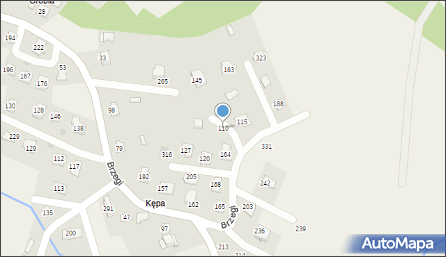 Brzegi, Brzegi, 110, mapa Brzegi