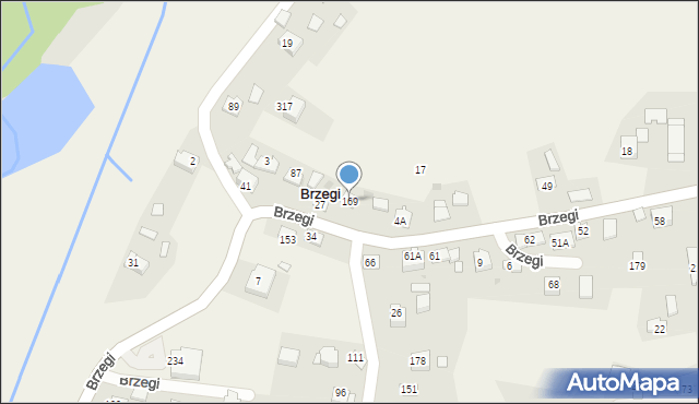 Brzegi, Brzegi, 169, mapa Brzegi