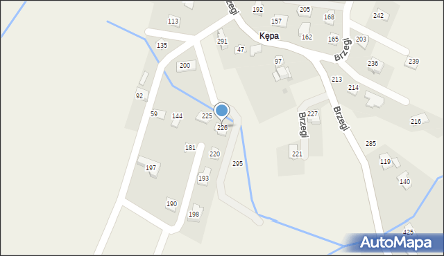 Brzegi, Brzegi, 226, mapa Brzegi