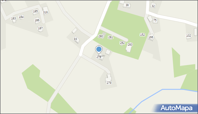 Brzegi, Brzegi, 278, mapa Brzegi