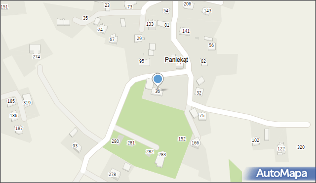 Brzegi, Brzegi, 36, mapa Brzegi