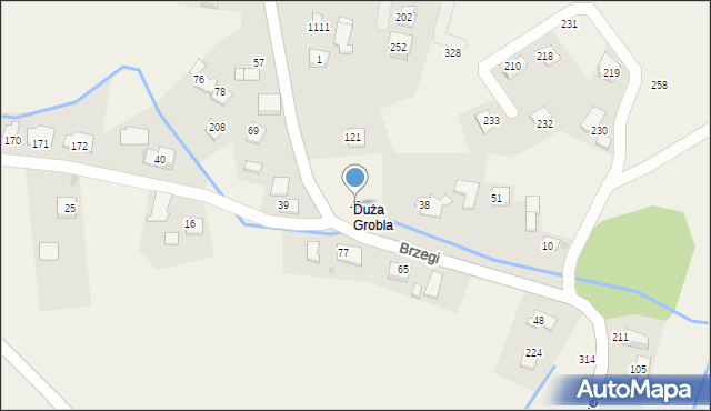 Brzegi, Brzegi, 43, mapa Brzegi