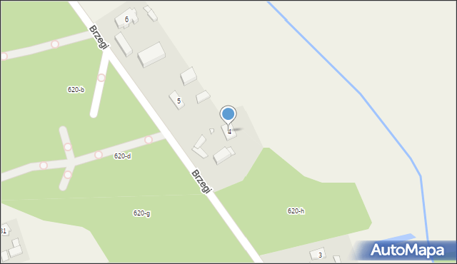 Brzegi, Brzegi, 4, mapa Brzegi