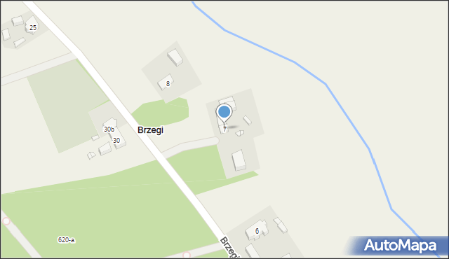 Brzegi, Brzegi, 7, mapa Brzegi