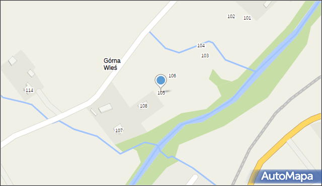 Brzegi Dolne, Brzegi Dolne, 105, mapa Brzegi Dolne