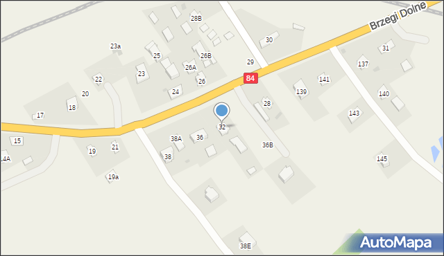 Brzegi Dolne, Brzegi Dolne, 32, mapa Brzegi Dolne