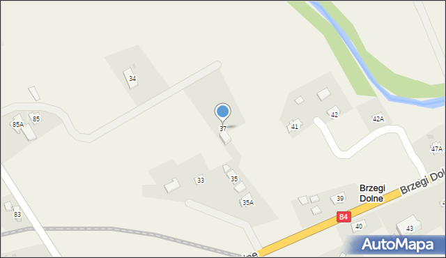 Brzegi Dolne, Brzegi Dolne, 37, mapa Brzegi Dolne