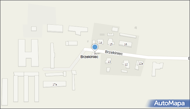 Brzekiniec, Brzekiniec, 17, mapa Brzekiniec