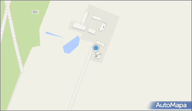 Brzekiniec, Brzekiniec, 1a, mapa Brzekiniec