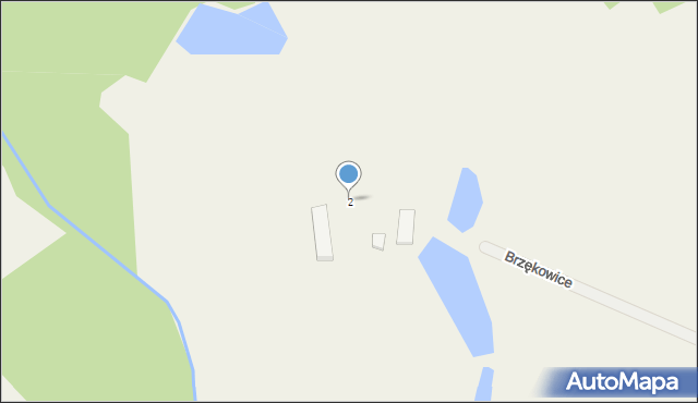 Brzękowice, Brzękowice, 2, mapa Brzękowice
