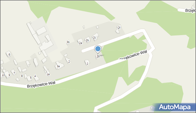 Brzękowice-Wał, Brzękowice-Wał, 1b, mapa Brzękowice-Wał