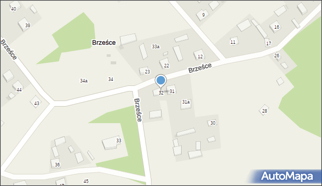 Brześce, Brześce, 32, mapa Brześce