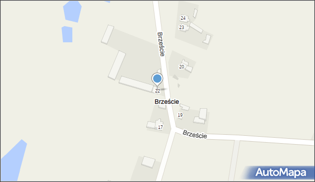 Brzeście, Brzeście, 22, mapa Brzeście