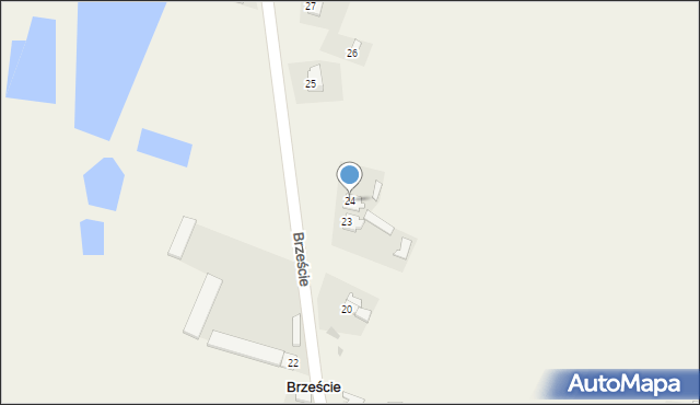 Brzeście, Brzeście, 24, mapa Brzeście