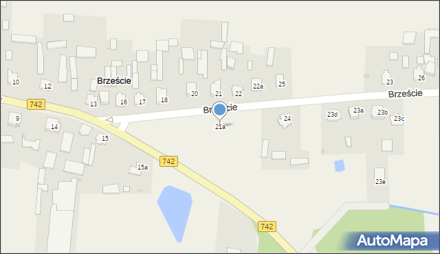 Brzeście, Brzeście, 21a, mapa Brzeście