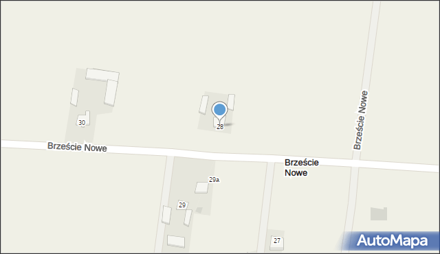 Brzeście Nowe, Brzeście Nowe, 28, mapa Brzeście Nowe