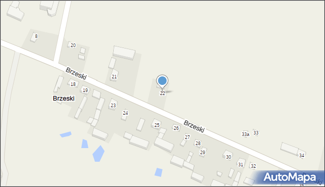 Brzeski, Brzeski, 22, mapa Brzeski