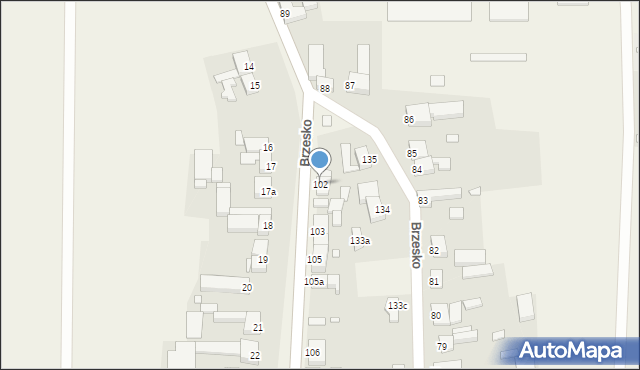 Brzesko, Brzesko, 102, mapa Brzesko