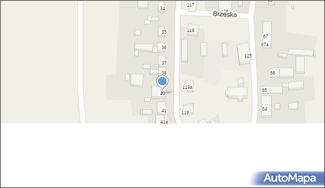 Brzesko, Brzesko, 40, mapa Brzesko