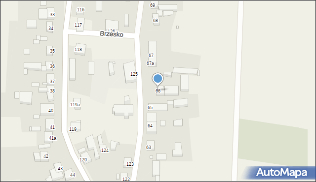 Brzesko, Brzesko, 66, mapa Brzesko