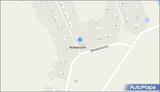 Brzeszczyny, Brzeszczyny, 1/2, mapa Brzeszczyny