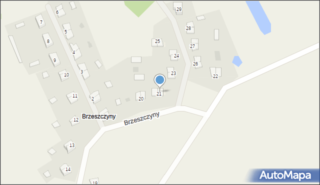 Brzeszczyny, Brzeszczyny, 31/2, mapa Brzeszczyny